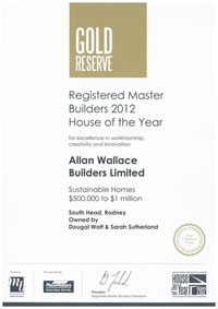 2012 Gold Reserve Award
