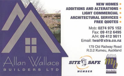 Contact Allan Wallace Builders